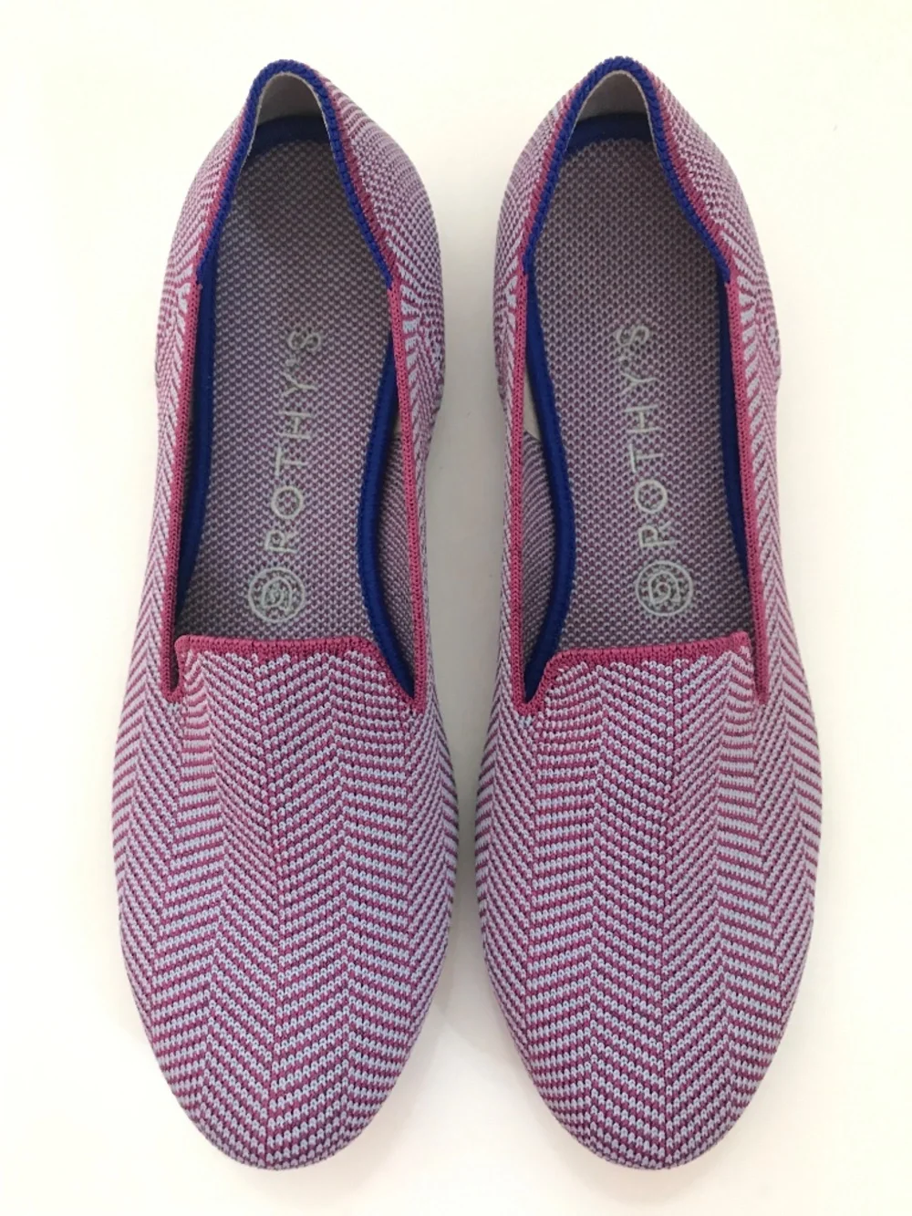 ROTHY’S The Loafer Herringbone Flat Amethyst Women’s Size 9